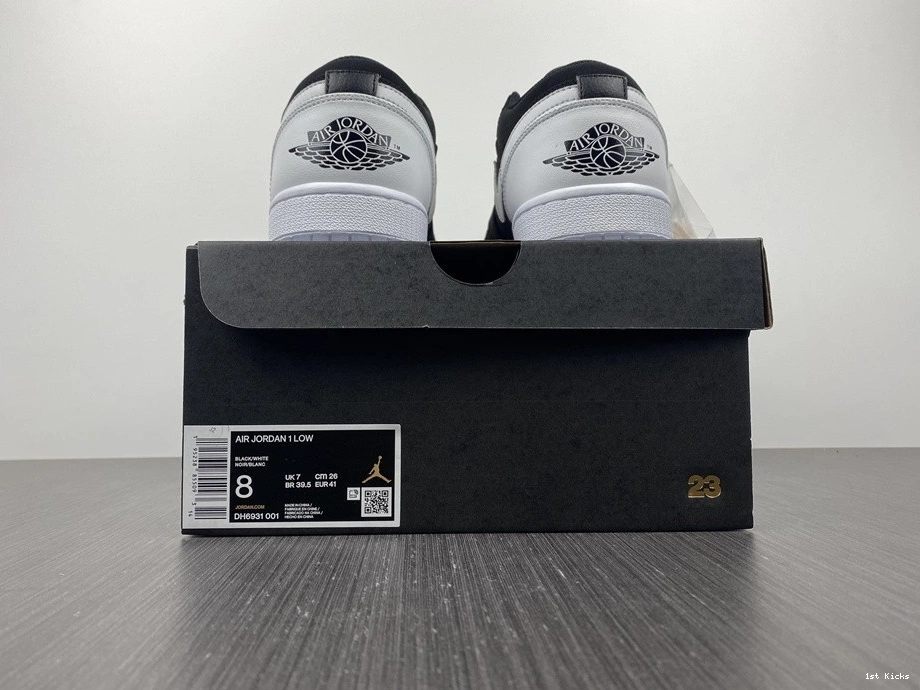 1 DH6931-001 White Air Black Jordan Low 0312